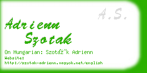 adrienn szotak business card